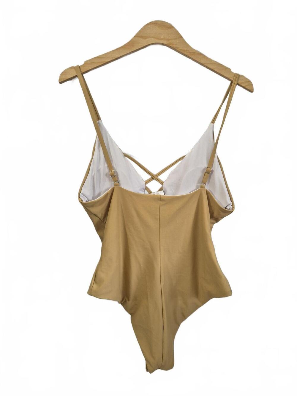 Nwt Dippin Daisys Bliss One Piece Swimsuit Caged Front Plunging Crisscross - Picture 4 of 6